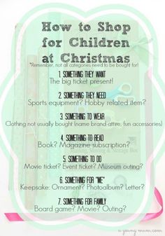 How to shop for children at Christmas